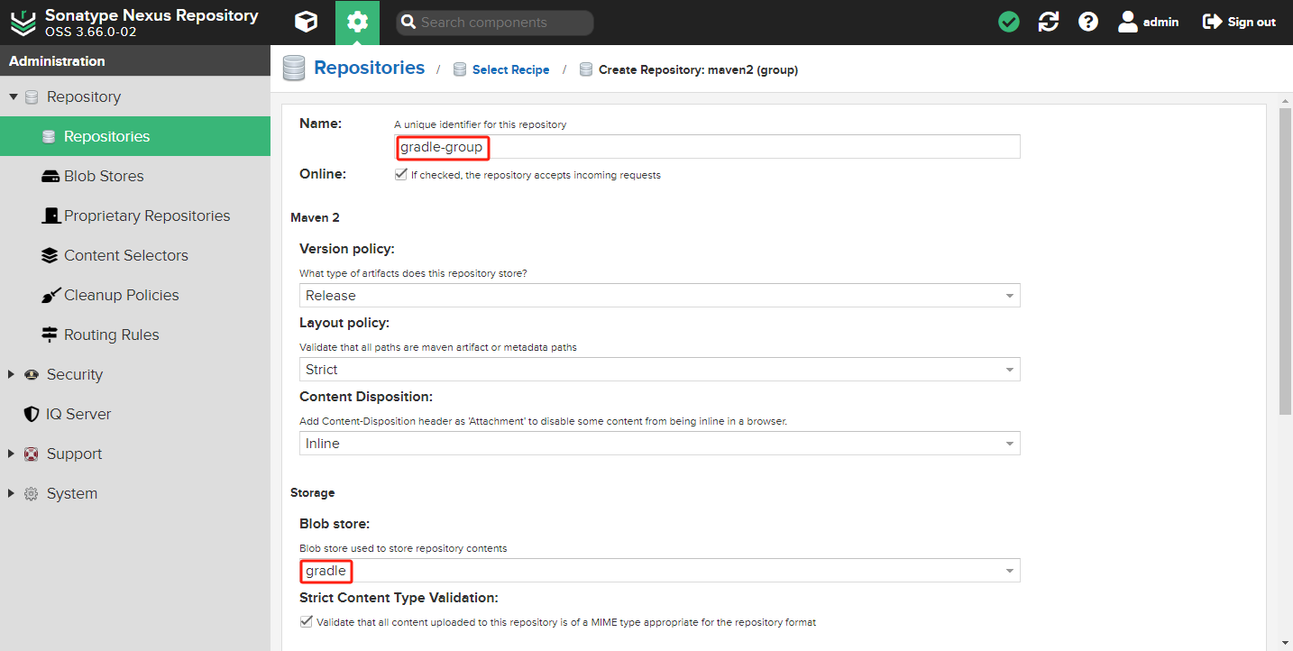 配置 maven2(group)